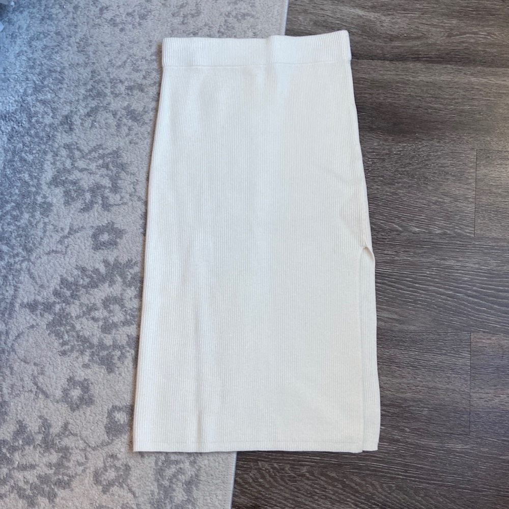 A&F knit midi skirt